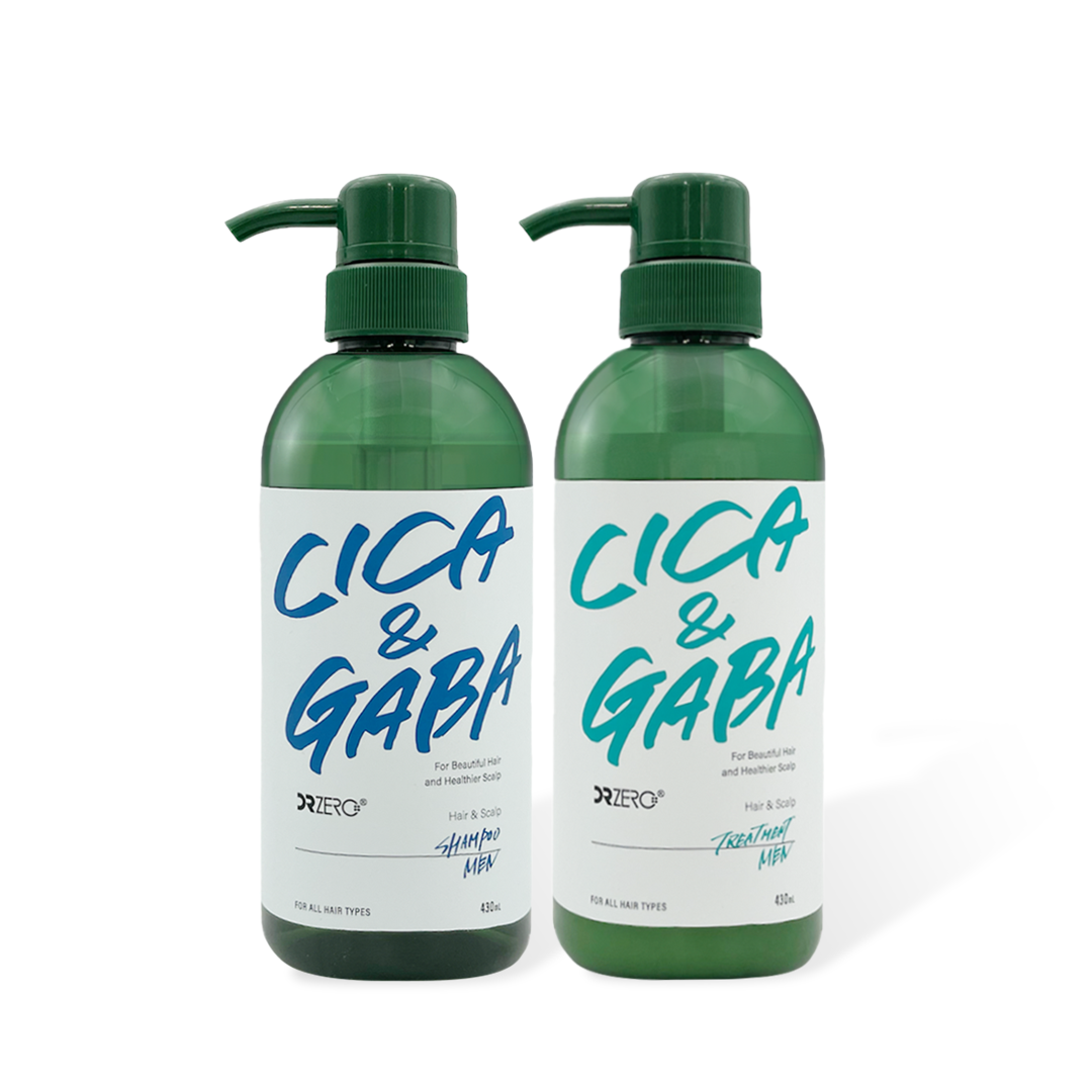 CICA & GABA SHAMPOO-TREATMENT SET MEN – DRZERO