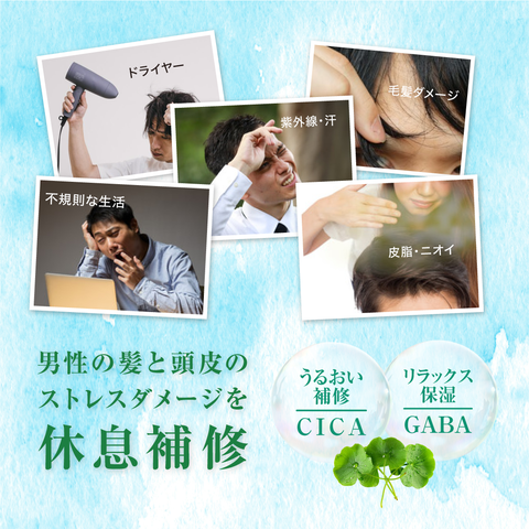 CICA & GABA SHAMPOO-TREATMENT SET MEN