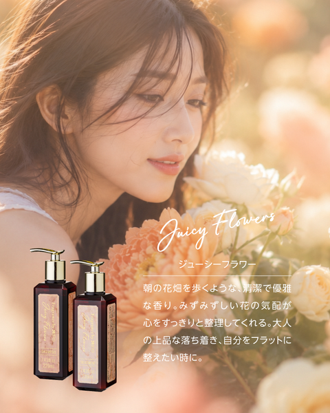 FRAGRANCE SHAMPOO & TREATMENT SET JUICY FLOWERS