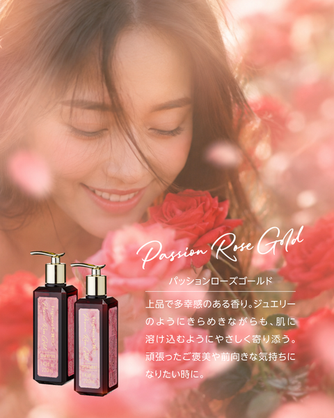 FRAGRANCE SHAMPOO & TREATMENT SET PASSION ROSE GOLD